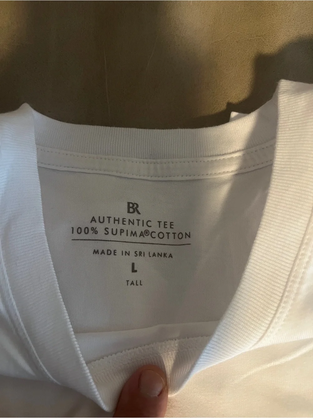 Banana Republic  AUTHENTIC TEE 100% SUPIMA®COTTON-  L TALL